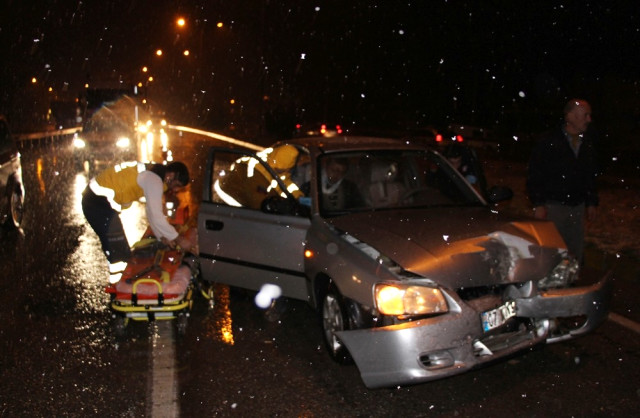 Kula’da Zincirleme Trafik Kazası: 1 Yaralı